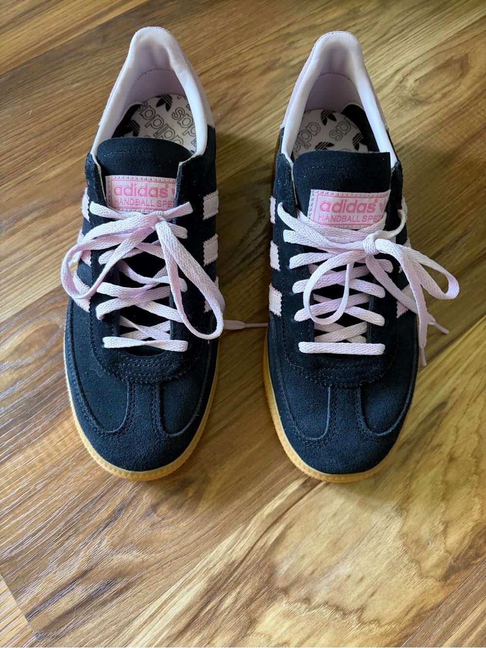NWOT adidas Handball Spezials core Black/Clear Pink Gum NWOT NEVER WORN!!